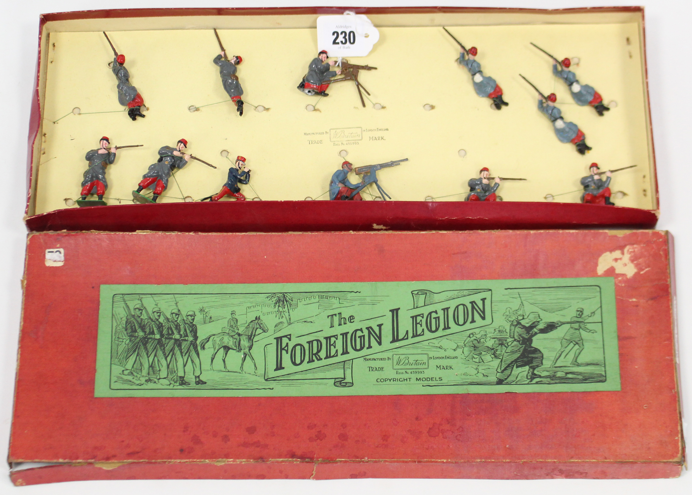 A set of twelve Britains “Foreign Legion” soldier figures, boxed.