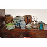 Various items of decorative china, pottery, glassware, etc.