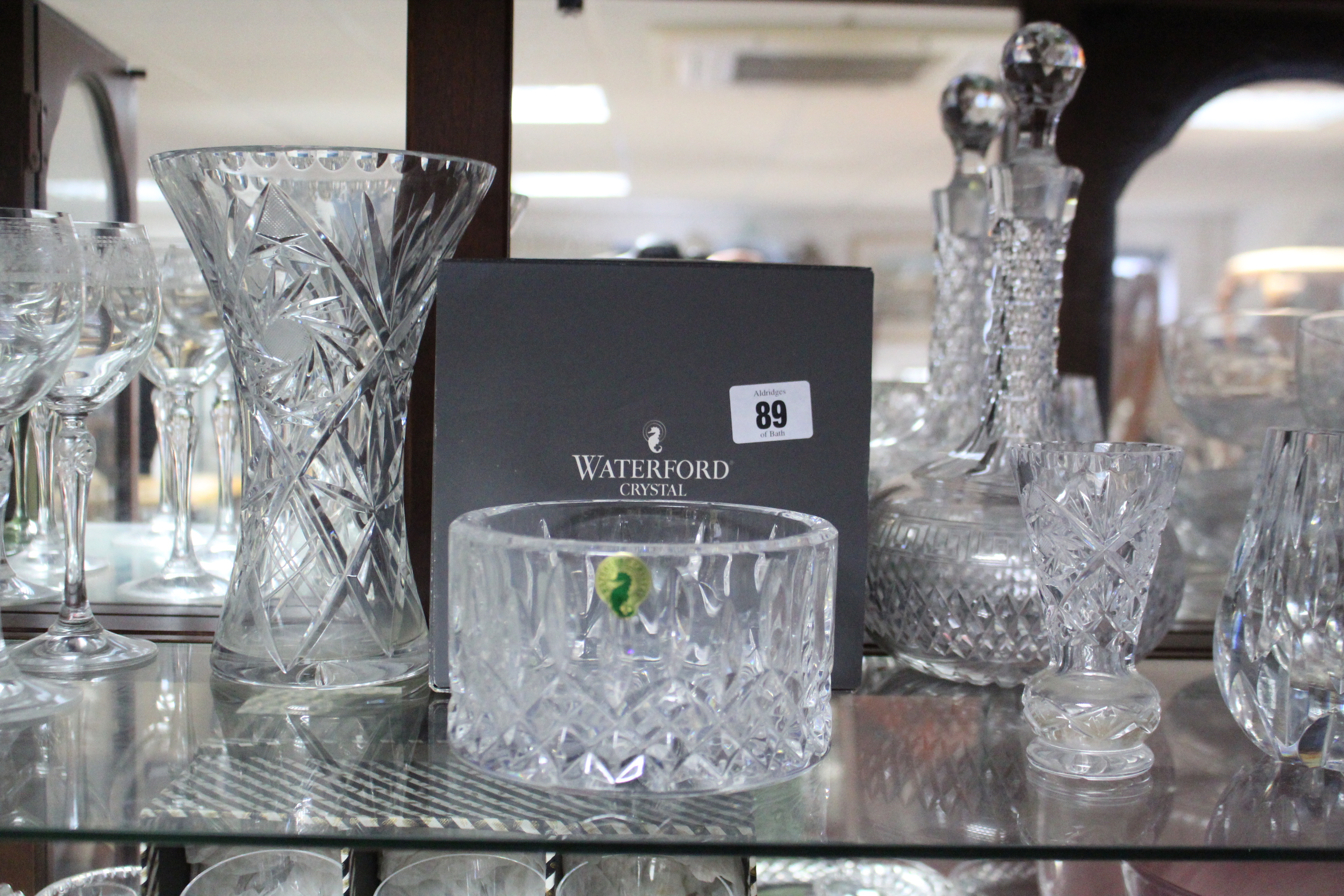 Various items of glassware.