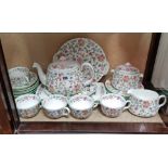 Nineteen items of Mintons “Haddon Hall” pattern teaware; together with various other items of