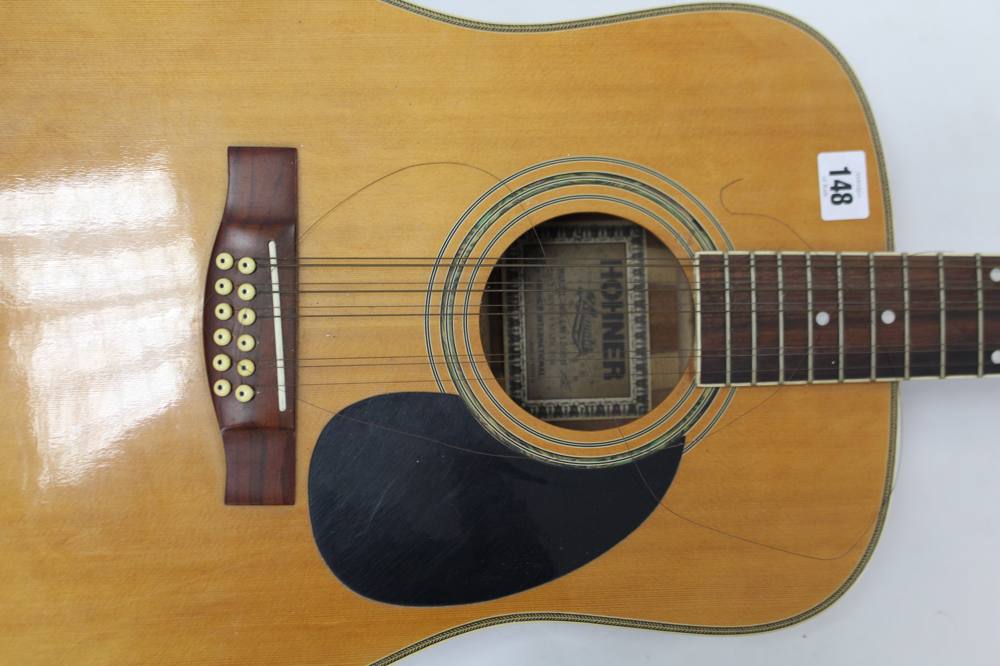 A Hohner twelve-string acoustic guitar (Model No. LW 1200N). - Image 2 of 3