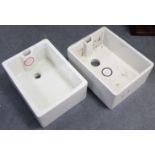 A pair of modern Belfast sinks, 23½” x 17½” x 19¾”.