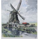 HANS FIGURA (Austrian, 1898-1978). “Windmill Near Schiedam”.