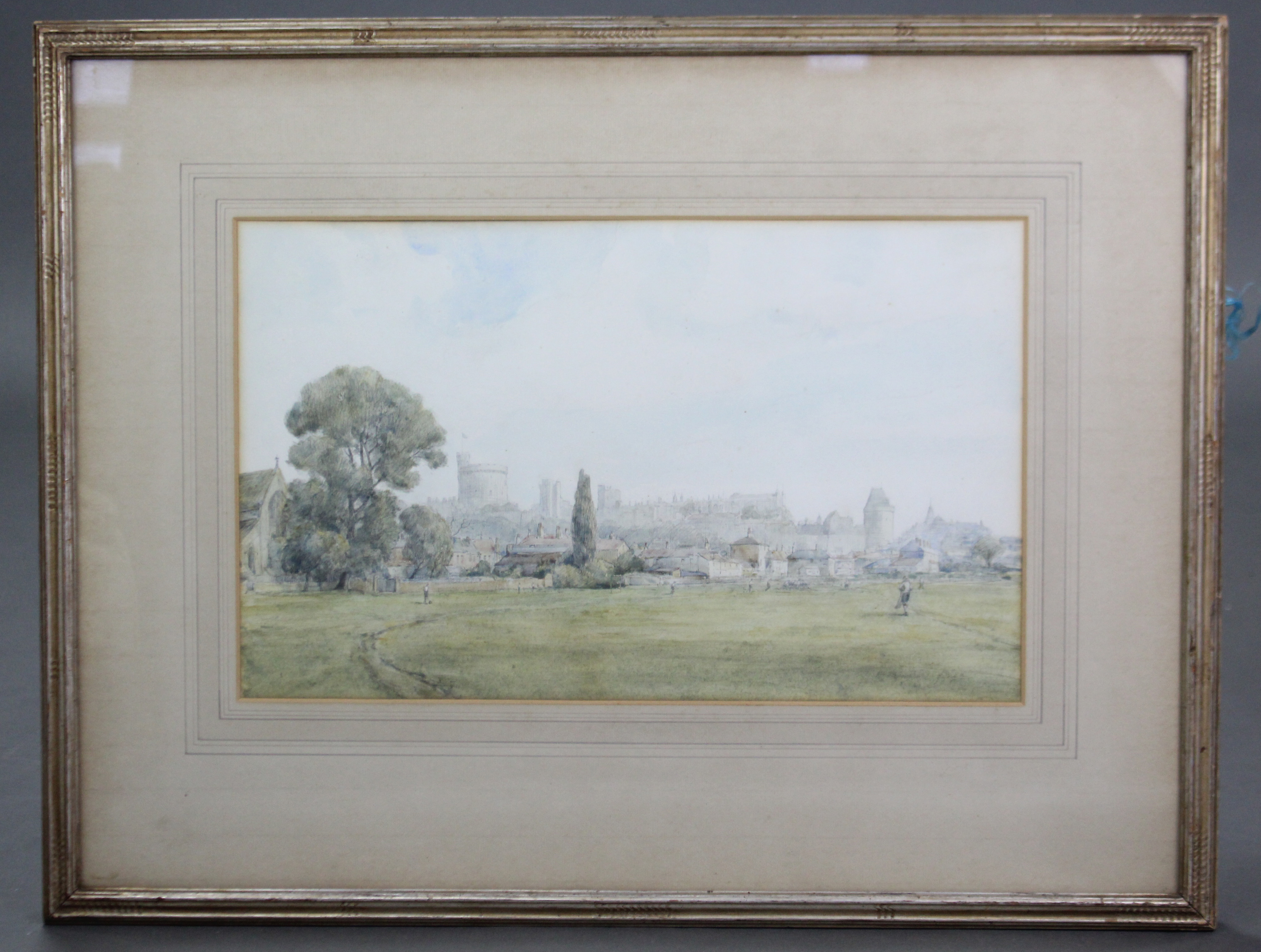 LLEWELYN FREDERICK MENZIES-JONES (1889-1971). A view of Eton Wick Common with Windsor Castle in - Image 2 of 3