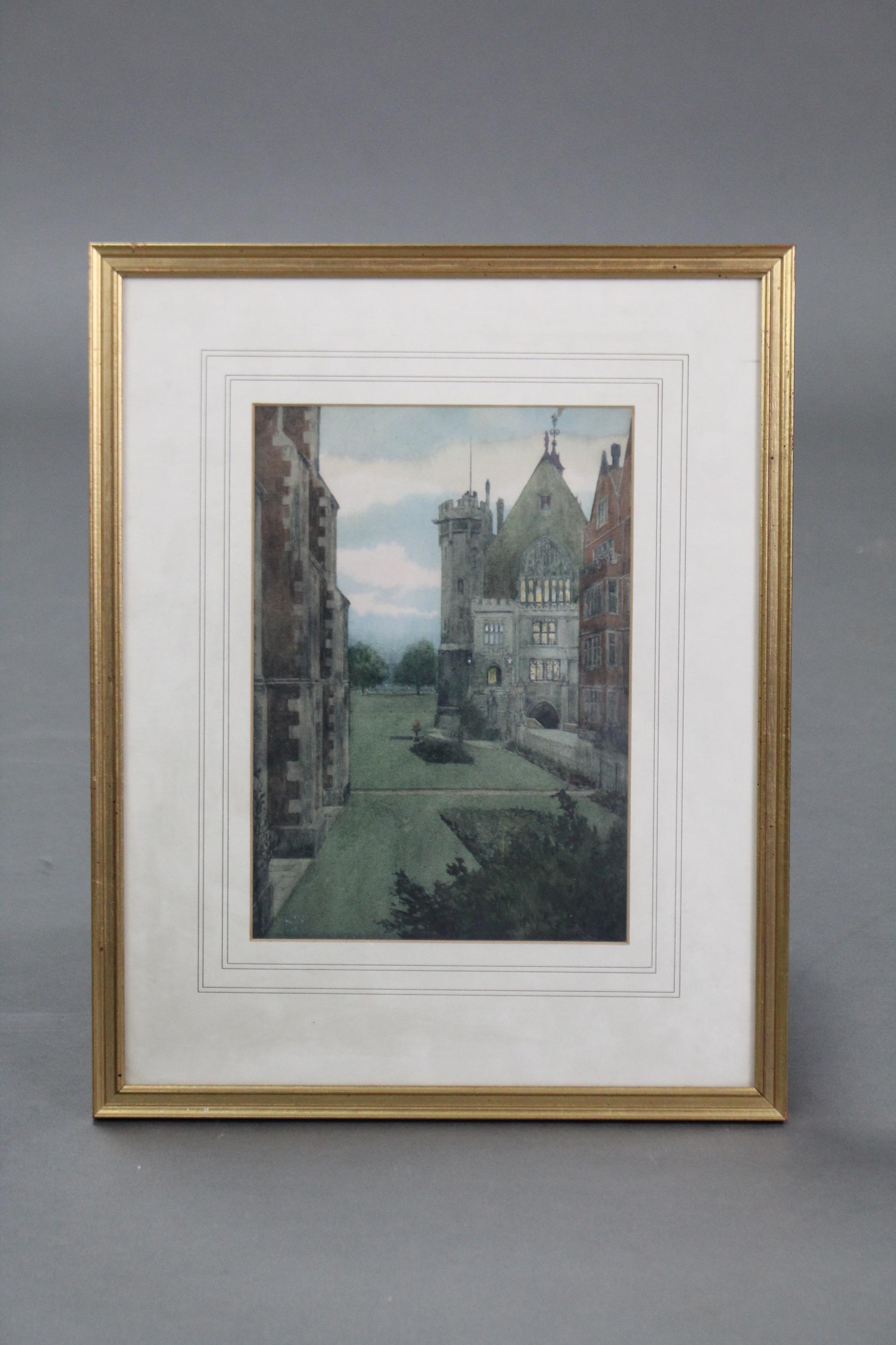 GORDON COCHRANE HOME (1878-1969). A group of three views of the Middle Temple, London. - Image 4 of 7