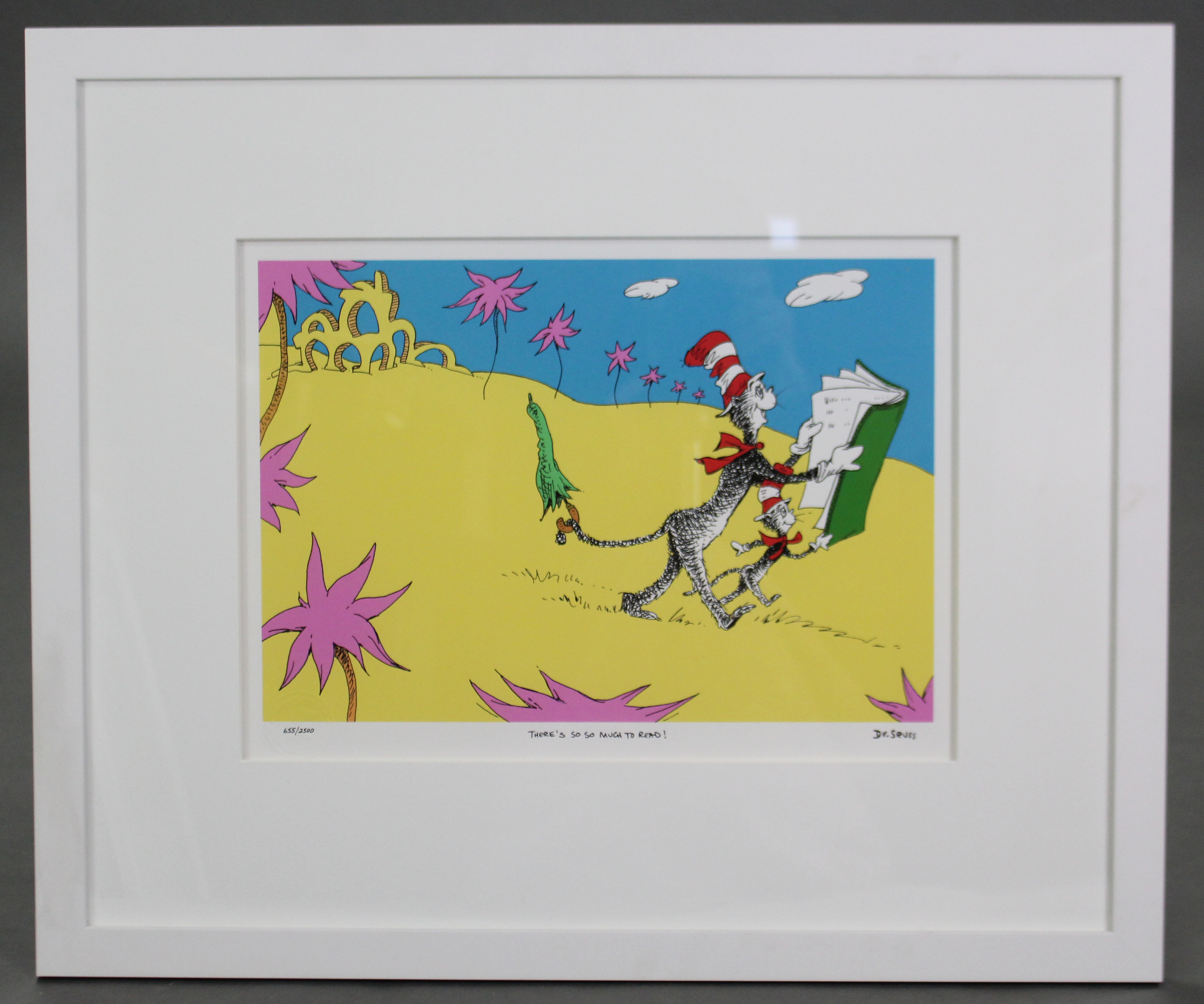 DR. SEUSS (Theodore Seuss Geisel). “There’s So, So Much to Read !”. Chromolithograph, numbered 655/ - Image 2 of 3