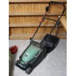 A Hayter “Envoy 36” lawn mower with grass box.