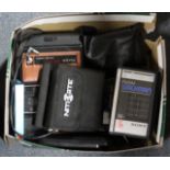 A Garmin “GPS III Plus” Personal Navigator, boxed; a Nite Site rifle accessory kit, cased; a Sony