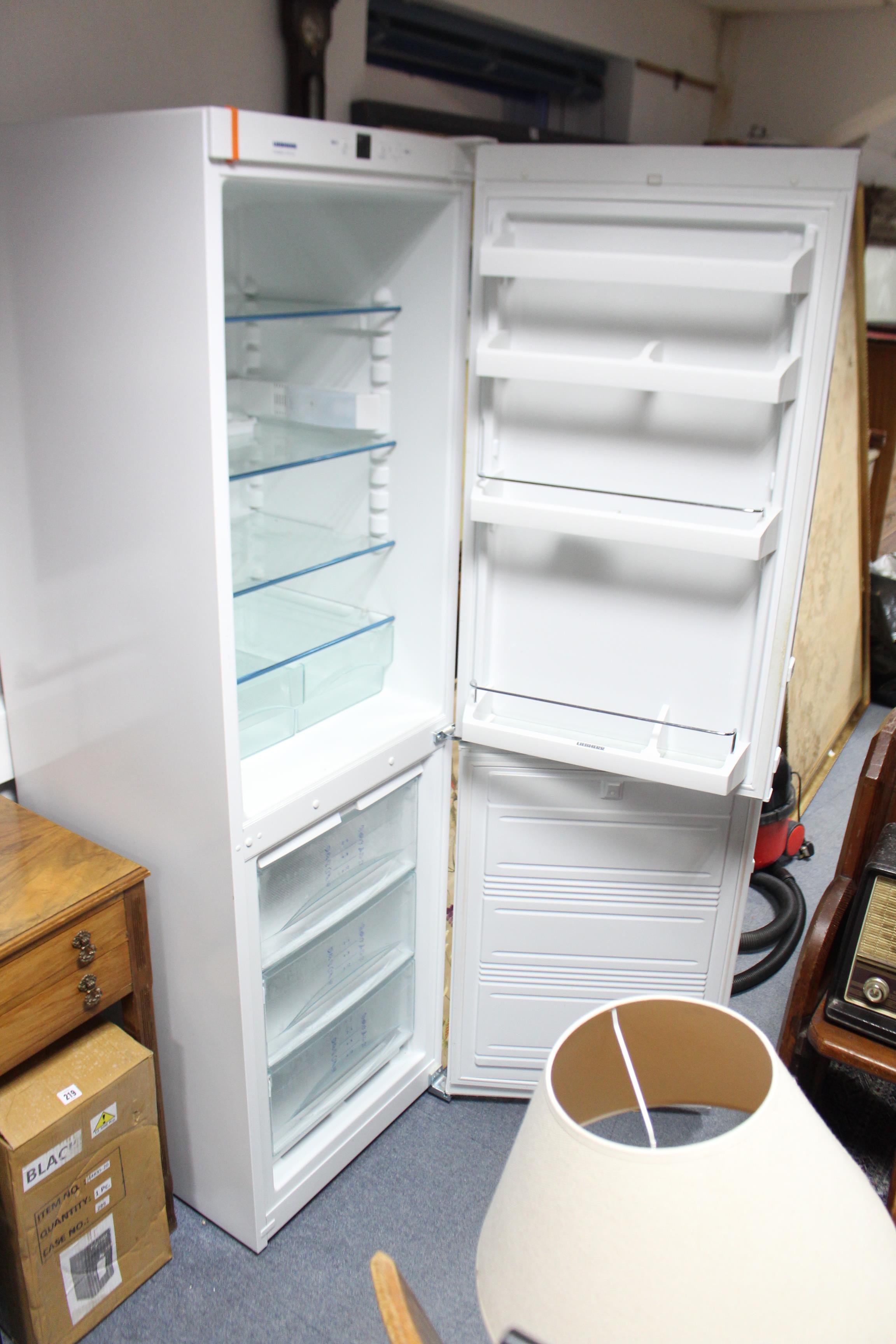 A Liebherr upright fridge-freezer in white finish case, 21” wide x 70¾” high. - Image 2 of 2