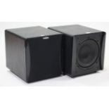 A pair of Velodyne hi-fi speakers (model Impact 108VE).