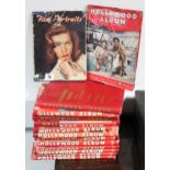 Thirteen mid-20th century “Hollywood Albums”; & a 1948 volume “Film Portraits 2”.