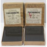 Two sets of R.A.F. panchromatic 5” x 4” photographic plates “Lia Kung Tao, China”, both sets boxed.