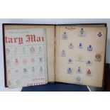 An album containing numerous crests & cigarette cards, circa early 20th century onwards.