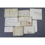 Eighteen various 18th & 19th century indentures.