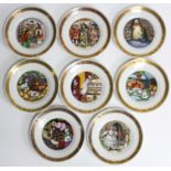 Eight various Royal Copenhagen “Hans Christian Andersen” collector’s plates, each 7¼”