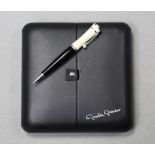 A MONT BLANC SPECIAL EDITION "GRETA GARBO" BALL-POINT PEN, CASED.