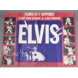 A 1970’S MGM FILM POSTER “ELVIS PRESLEY, THAT’S THE WAY IT IS”, 29” X 39”.