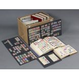 A collection of World stamps contained in twelve various albums/stock-books; various packs of