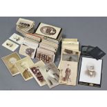 Approximately two hundred various carte-de-visite & cabinet photographs, including some notable