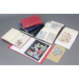A collection of G. B., Commonwealth, & foreign stamps in six various albums, a small stock book, &
