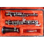 A Sterling oboe, distributed by Selmer of London,