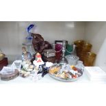 A mixed lot: to include miniature glass animal ornaments various sizes OS2