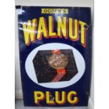 An early 20thC multi-coloured enamelled steel advertising sign 'Ogden's Walnut Plug',