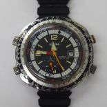 A Sicura Chrono Computer stainless steel cased wristwatch,