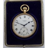 A 9ct gold cased JW Benson, London pocket watch,