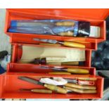 A small selection of handtools: to include chisels S