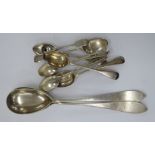 Silver flatware: to include a pair of Edwardian salad servers Birmingham 1908 11