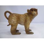 An early 20thC German naturalistically modelled porcelain model of a monkey bears no.5567 4.