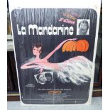 A 'vintage' French language film poster 'La Mandarine' 22'' x 38'' CA