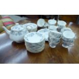 Royal Albert bone china Silver Maple pattern teaware S