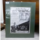 Twenty-four reduced and other monochrome print reproductions of mid 20thC advertising posters 10''