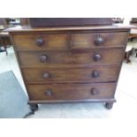 An early Victorian mahogany dressing chest,