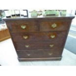 A late Victorian mahogany dressing chest,