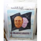A French language film poster 'La Grande Lessive' (The Grand Laundry) 22'' x 28'' BSR