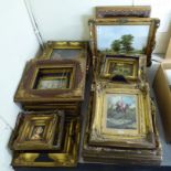 Reproduction 'antique' inspired oil paintings and prints: to include still life and landscapes