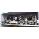 Silver plated twin handled trophies largest 22''h;