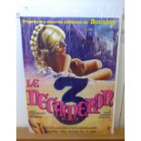 A French language film poster 'Le Decameron' 22'' x 28'' BSR