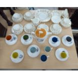 Table ceramics: to include Coalport bone china Allegro pattern teaware SL