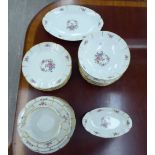 A French porcelain dessert service,