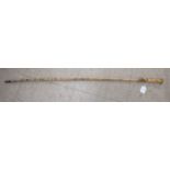 An 'antique' walking cane constructed from a sharks vertebrae 36''L CS