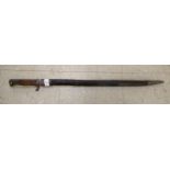 A Great War bayonet,