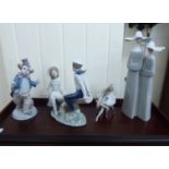 Lladro porcelain figures: to include a boy and girl on a see-saw 9.