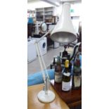 A cream painted metal Anglepoise desk lamp CA