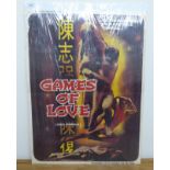 A film poster 'Games of Love' 22'' x 28'' BSR