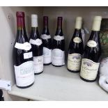 Six bottles of wine: to include a bottle of 1998 Chambolle-Musigny OS1