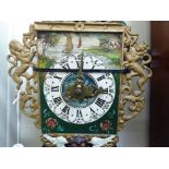 An early 20thC Dutch wall clock;